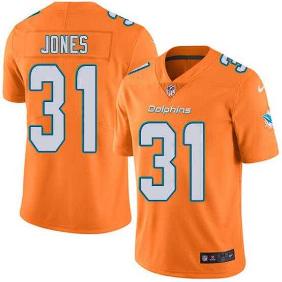 Men & Women & Youth Miami Dolphins #31 Byron Jones Orange 2020 Vapor Untouchable Limited Stitched Jersey